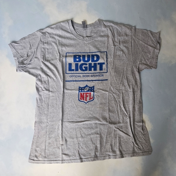 Bud Light Football NFL T-Shirt for Men - Picture 1 of 5